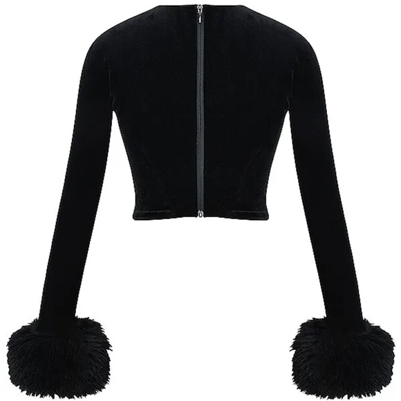 HOUSE OF CB 'Catriona' Black Velvet Corset NWOT - Picture 6 of 13